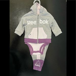 NEW Reebok Infant 3 Piece Set Size 0-3 Months